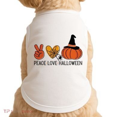 Peace Love Halloween Doggie Tank