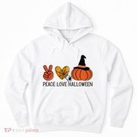 Peace Love Halloween Hoodie thumb 0