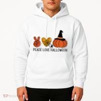 Peace Love Halloween Hoodie thumb 2