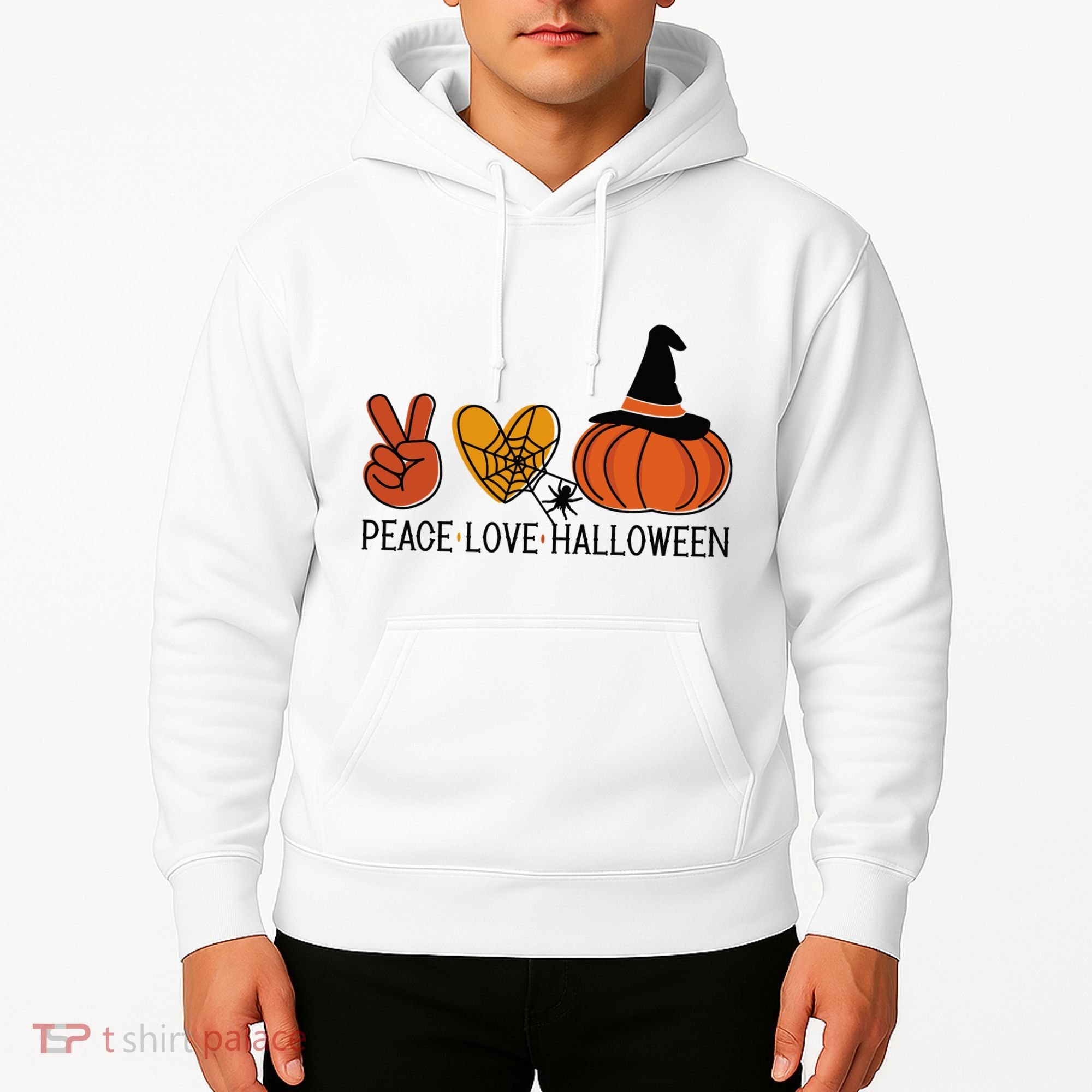 Peace Love Halloween Hoodie