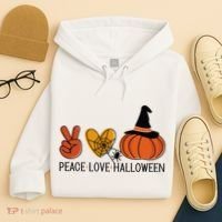 Peace Love Halloween Hoodie thumb 4
