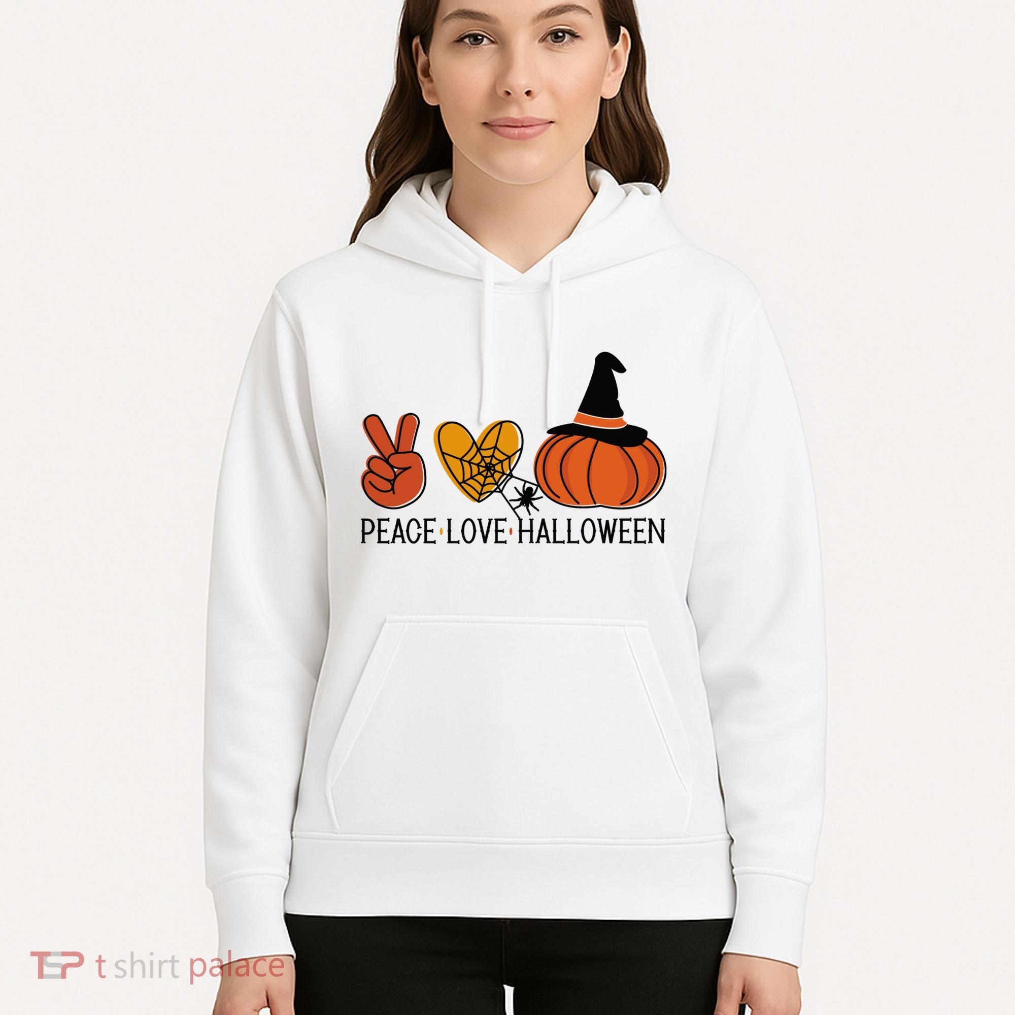 Peace Love Halloween Hoodie