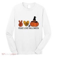 Peace Love Halloween Long Sleeve Shirt thumb 0