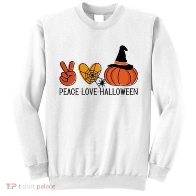 Peace Love Halloween Sweatshirt