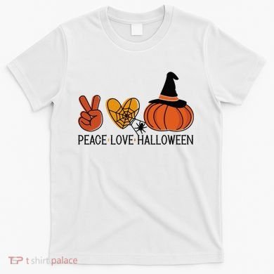 Peace Love Halloween T-Shirt