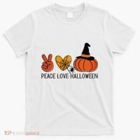 Peace Love Halloween T-Shirt thumb 0