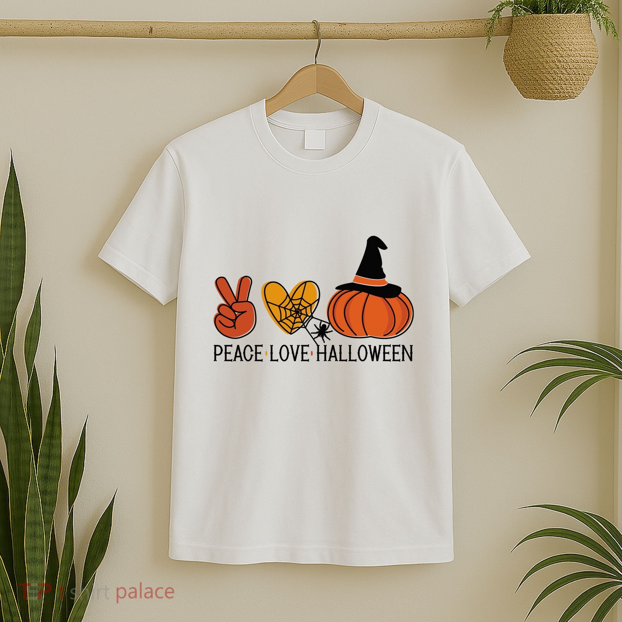 Peace Love Halloween T-Shirt