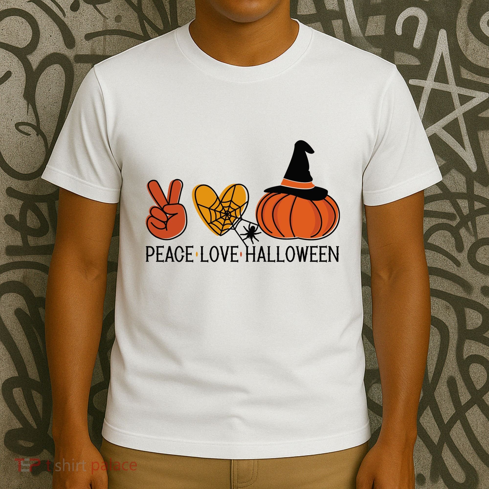 Peace Love Halloween T-Shirt