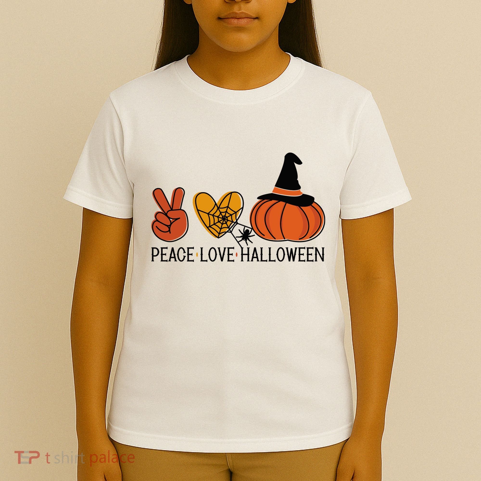 Peace Love Halloween T-Shirt