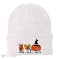 Peace Love Halloween Beanie thumb 0