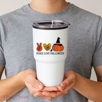 Peace Love Halloween Tumbler thumb 2