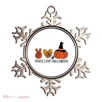 Peace Love Halloween Ornament