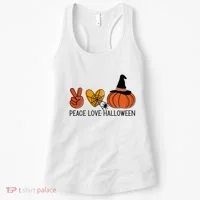 Peace Love Halloween Women's Tank Top thumb 0