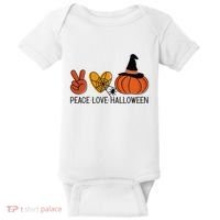 Peace Love Halloween Baby Bodysuit thumb 0