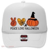 Peace Love Halloween Hat thumb 0