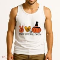 Peace Love Halloween Tank Top thumb 3