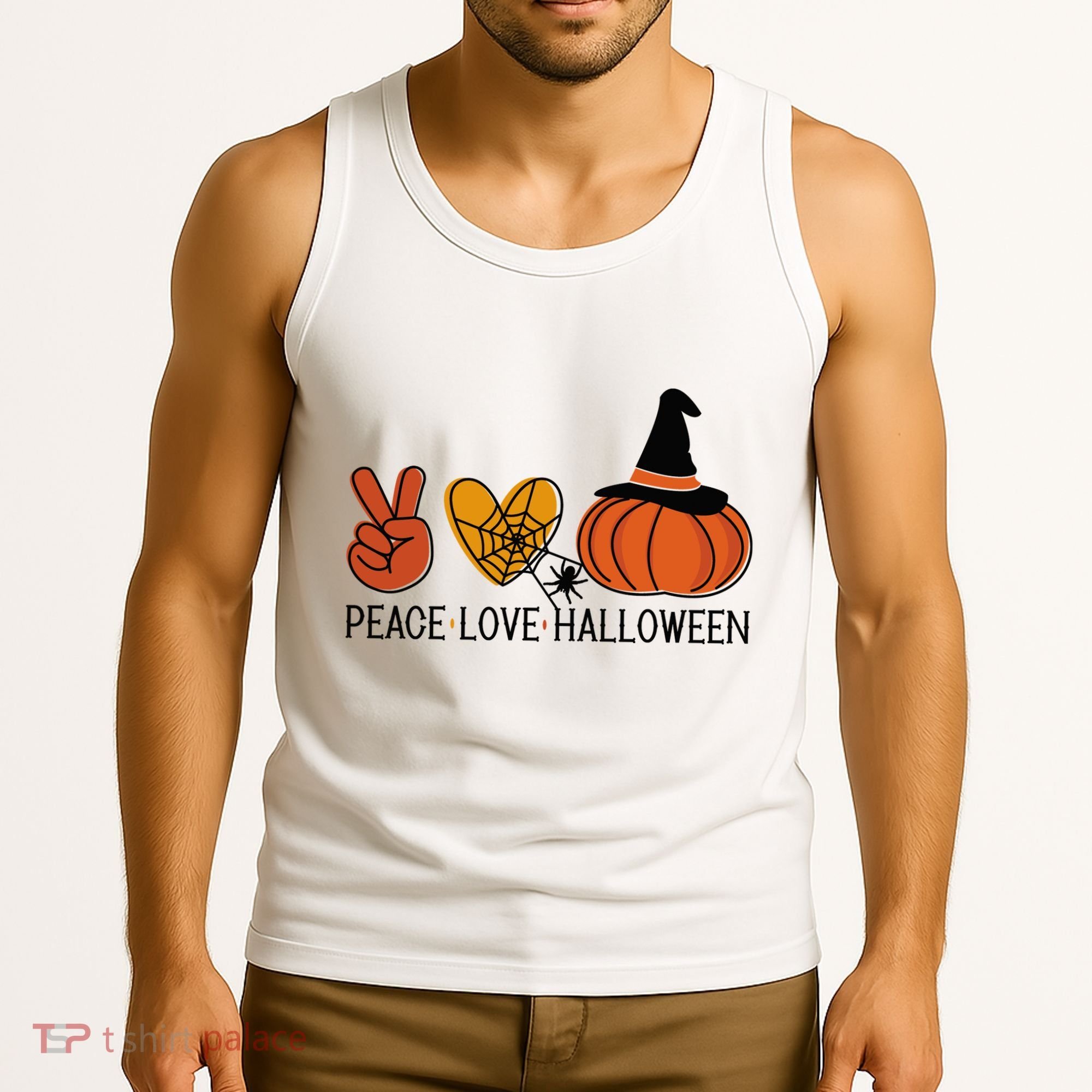 Peace Love Halloween Tank Top
