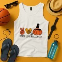 Peace Love Halloween Tank Top thumb 4