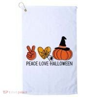 Peace Love Halloween Golf Towel thumb 0