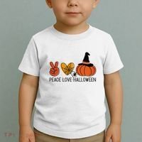 Peace Love Halloween Toddler T-Shirt thumb 2