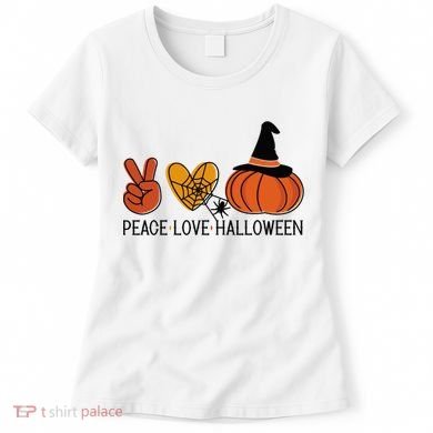 Peace Love Halloween Women's T-Shirt