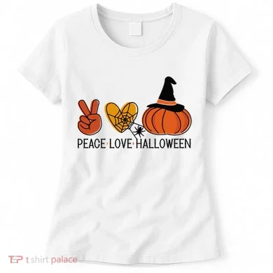 Peace Love Halloween Women's T-Shirt