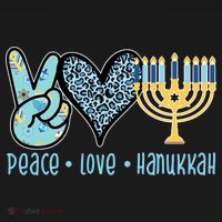 Peace Love Hanukkah Cute Gift Backpack thumb 2