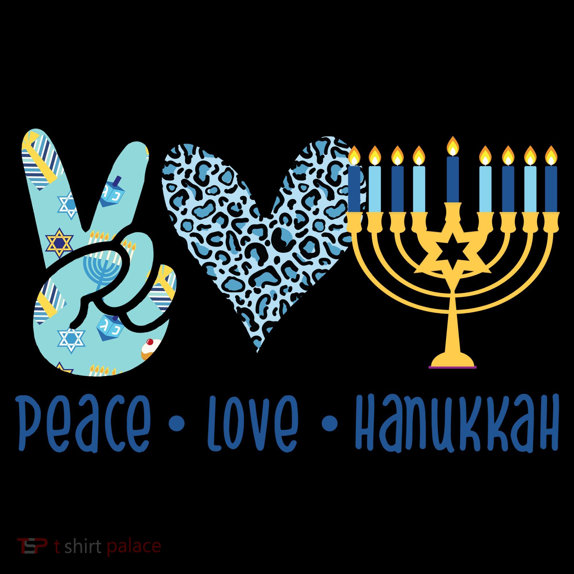 Peace Love Hanukkah Cute Gift Coffee Mug