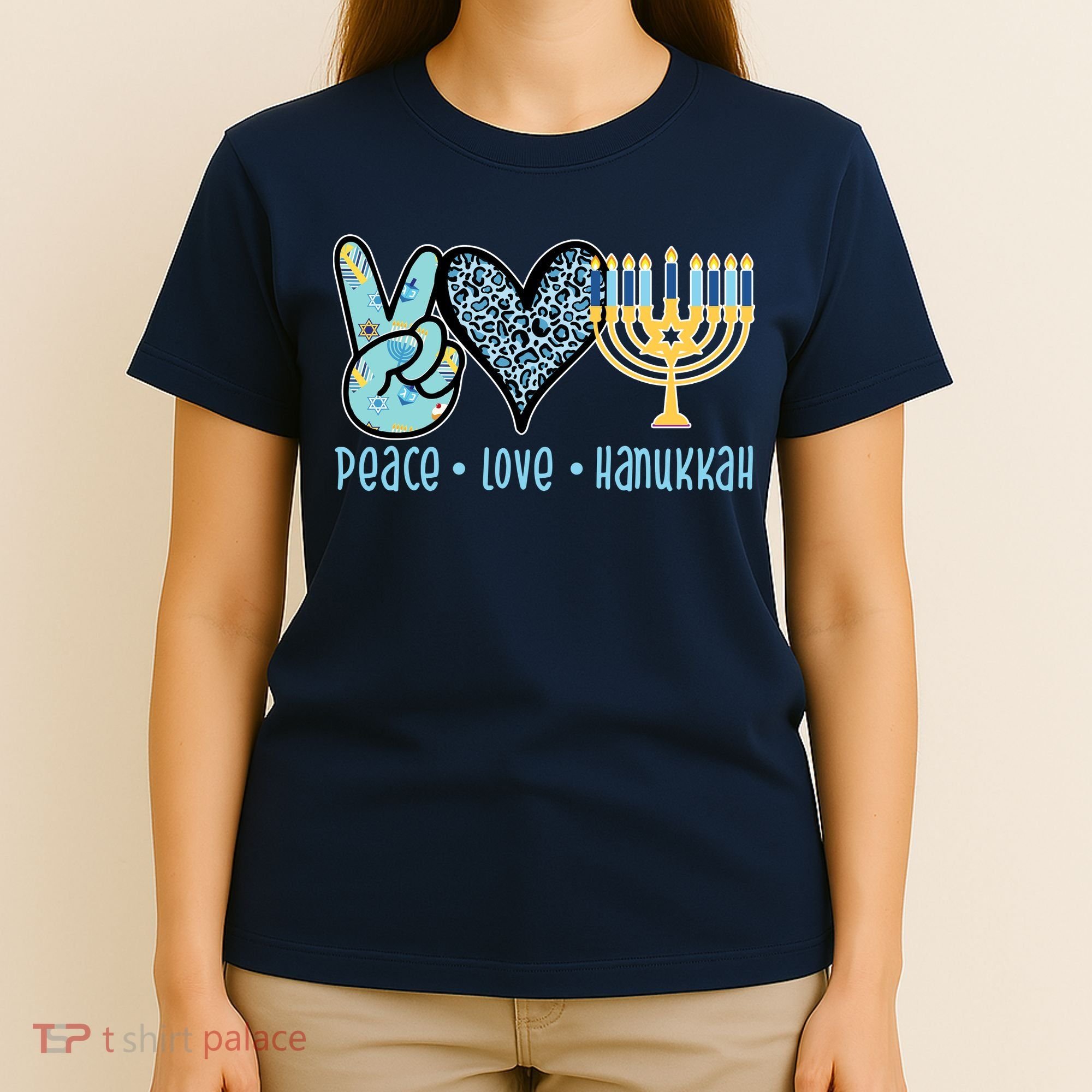 Peace Love Hanukkah Cute Gift T-Shirt