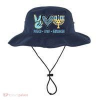 Peace Love Hanukkah Cute Gift Bucket Hat thumb 0