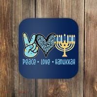 Peace Love Hanukkah Cute Gift Coaster thumb 0