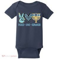 Peace Love Hanukkah Cute Gift Baby Bodysuit thumb 0