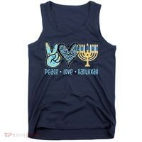 Peace Love Hanukkah Cute Gift Tank Top thumb 0