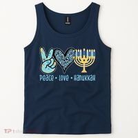 Peace Love Hanukkah Cute Gift Tank Top thumb 2