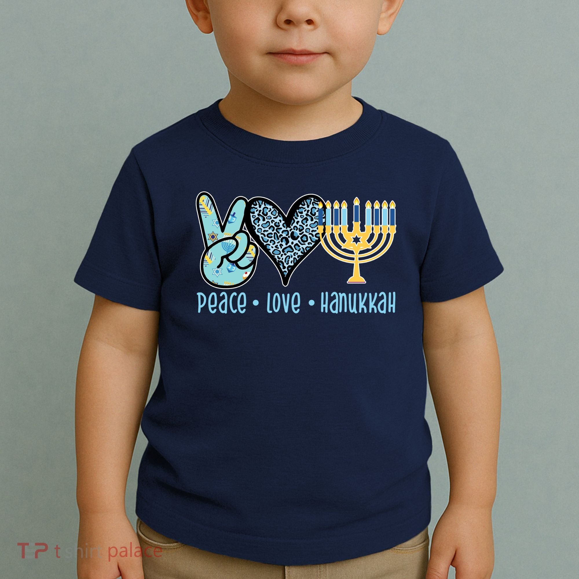 Peace Love Hanukkah Cute Gift Toddler T-Shirt