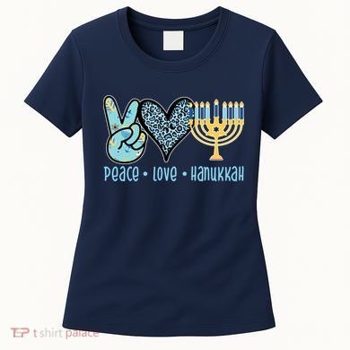 Peace Love Hanukkah Cute Gift Women's T-Shirt