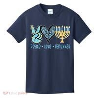 Peace Love Hanukkah Cute Gift Kids T-Shirt thumb 0