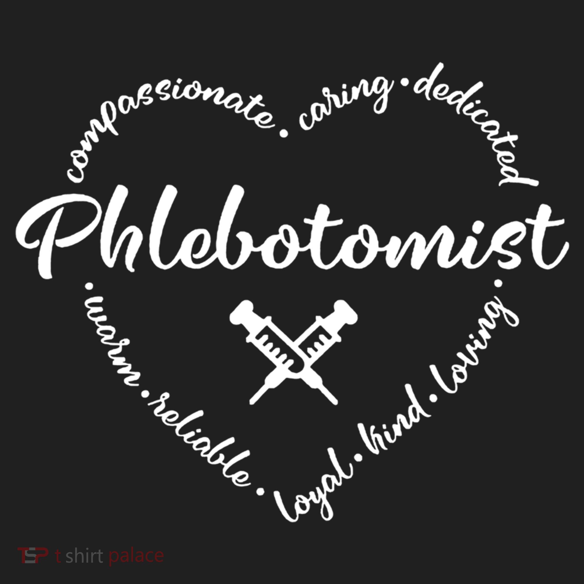 Phlebotomist Life Heart Caring Dedicated Loyal Phlebotomy Gift Women's Sweatshirt