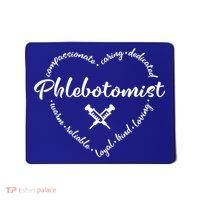 Phlebotomist Life Heart Caring Dedicated Loyal Phlebotomy Gift Mousepad thumb 0