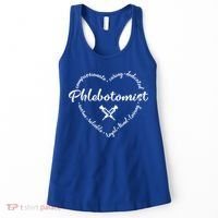 Phlebotomist Life Heart Caring Dedicated Loyal Phlebotomy Gift Women's Tank Top thumb 0