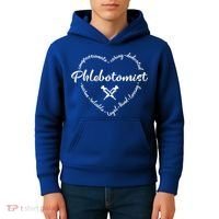 Phlebotomist Life Heart Caring Dedicated Loyal Phlebotomy Gift Kids Hoodie thumb 4