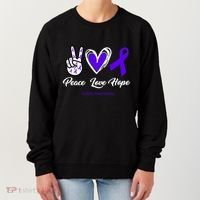 Peace Love Hope Colitis Awareness Women's Sweatshirt thumb 0