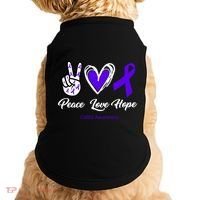 Peace Love Hope Colitis Awareness Doggie Tank thumb 0
