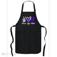 Peace Love Hope Colitis Awareness Apron thumb 0