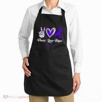 Peace Love Hope Colitis Awareness Apron thumb 2