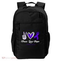 Peace Love Hope Colitis Awareness Backpack thumb 0