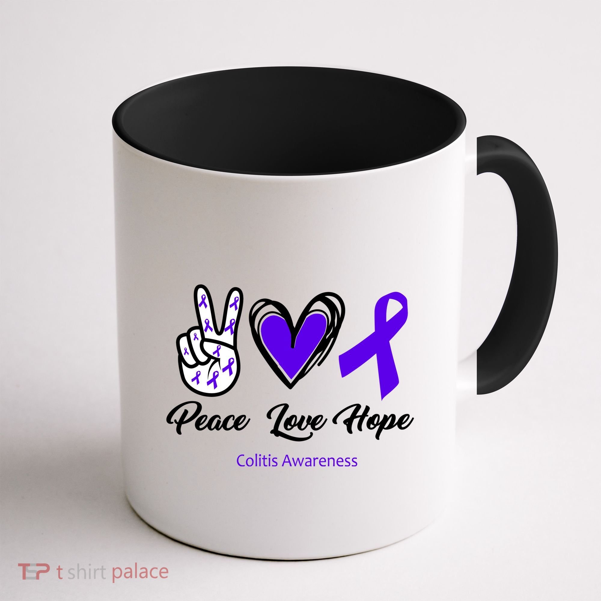 Peace Love Hope Colitis Awareness Coffee Mug