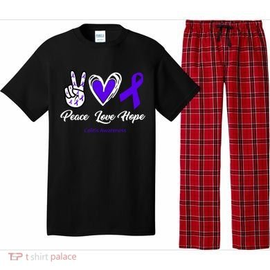Peace Love Hope Colitis Awareness Pajama Set