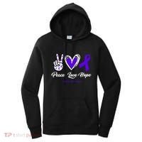 Peace Love Hope Colitis Awareness Women's Hoodie thumb 0