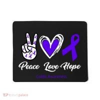 Peace Love Hope Colitis Awareness Mousepad thumb 0
